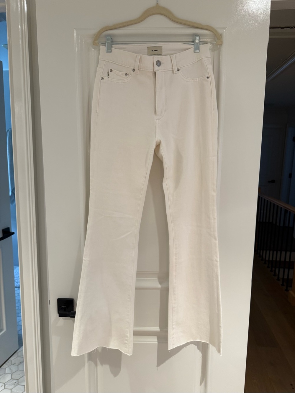 DL1961 Women's Off-White Bootcut Jeans